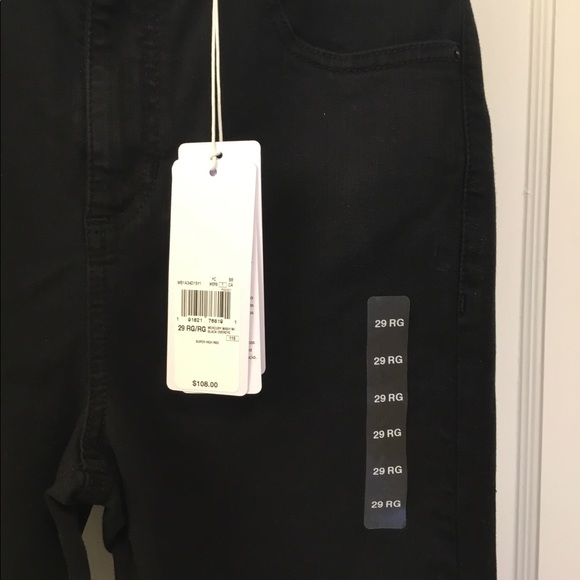 High rise black jeans - Picture 3 of 5